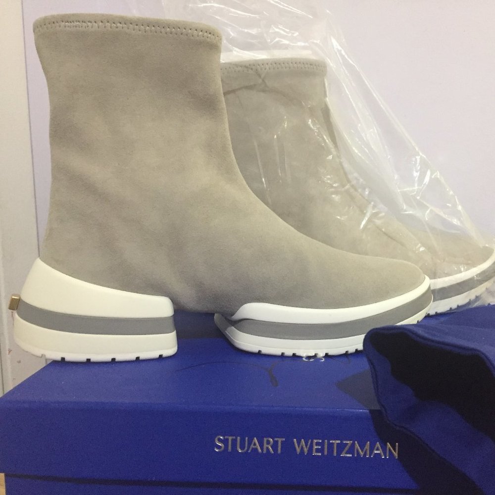 Stuart Weitzman SW-612 Suede Bootie Sneakers